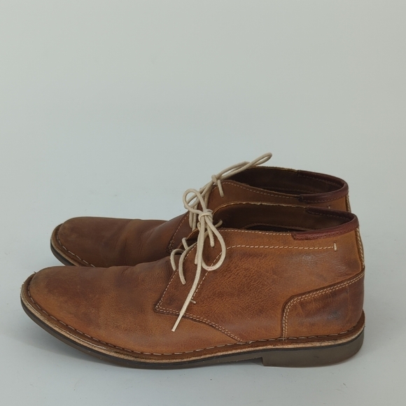 Men's Steve Madden High Top Leather Chukkas Boots Brown 9.5 casual classic - Picture 5 of 13